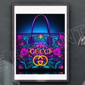 Gucci Art Wall Decor Luxury Fashion Print, Designer Poster, Fashion Poster 11x14